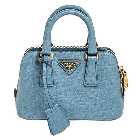 prada saffiano blue